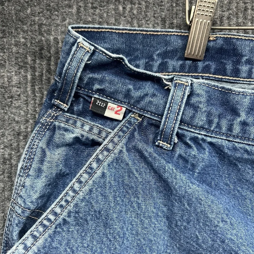 Carhartt FR Pants Mens 44x34 Blue Flame Resistant 2112 Cat 2‎ Workwear Welding